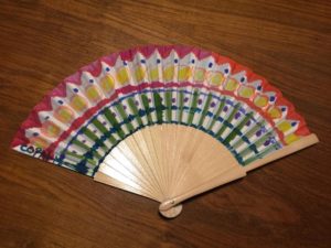 abanicos de seda natural